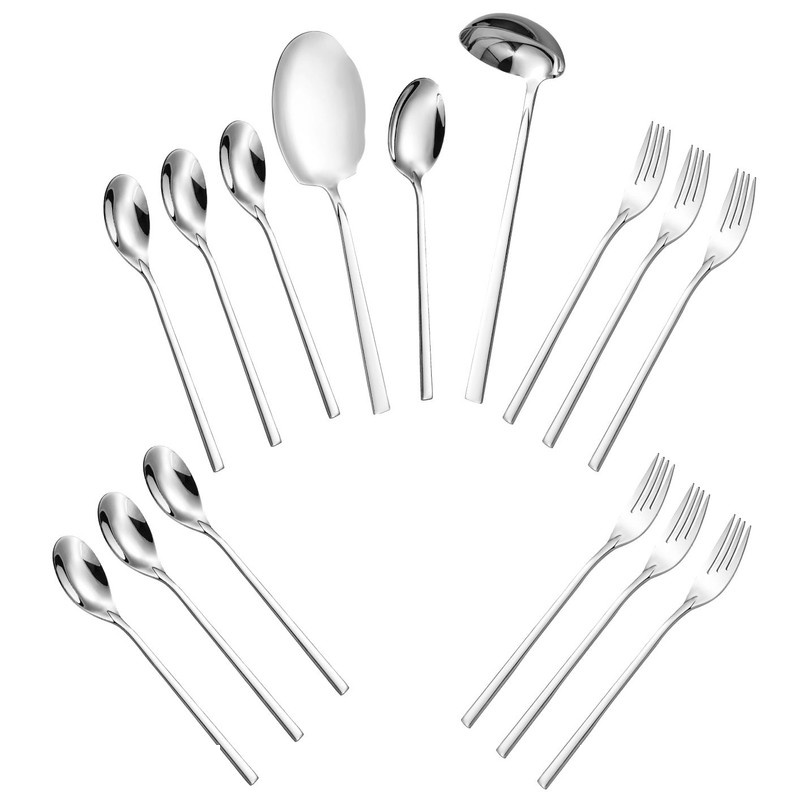 سرویس قاشق و چنگال 15 پارچه جی فی نی مدل 53