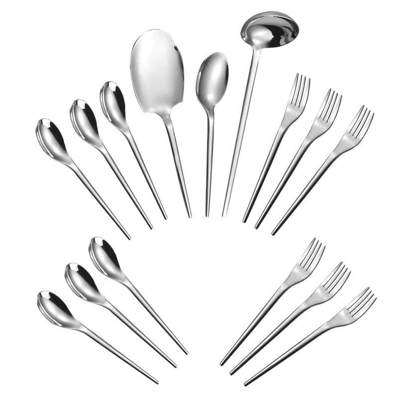 سرویس قاشق و چنگال 15 پارچه جی فی نی مدل 168
