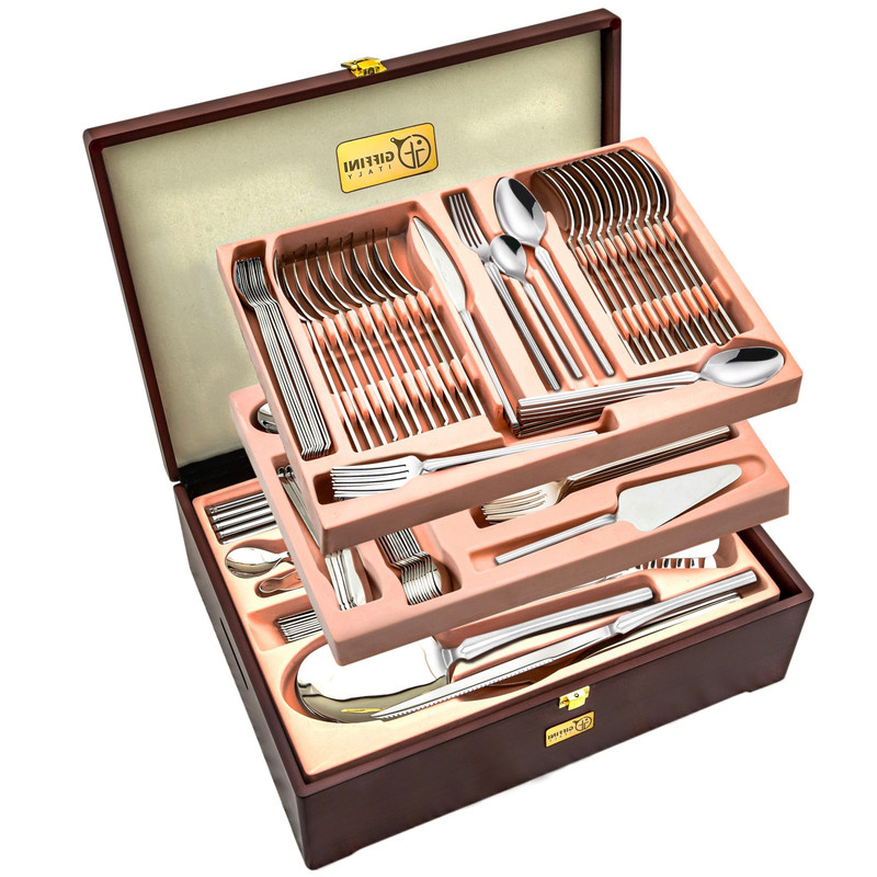 سرویس قاشق و چنگال 149 پارچه جی فی نی کد 02 سرویس قاشق و چنگال 149 پارچه جی فی نی کد 02