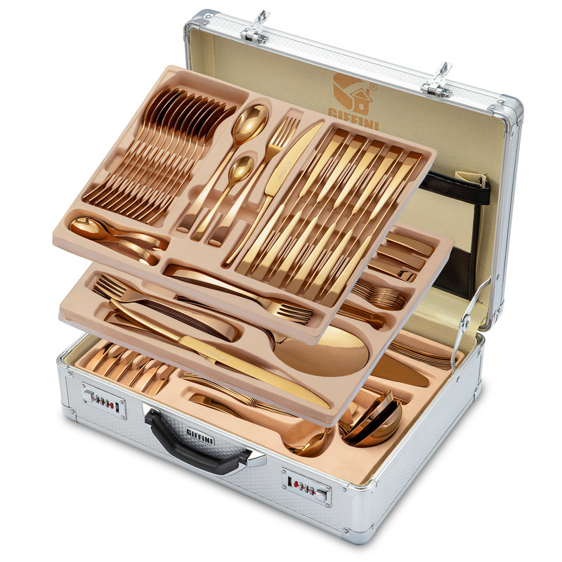 سرویس قاشق و چنگال 142 پارچه جی فی نی مدل 141R سوپر لاکچری