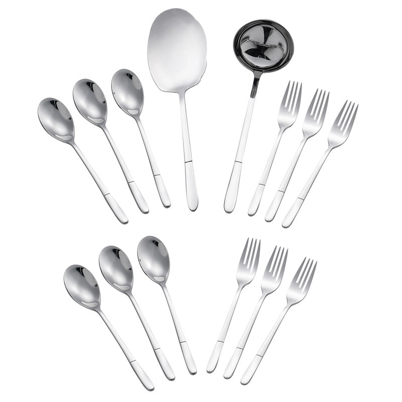 سرویس قاشق و چنگال 14 پارچه جی فی نی مدل G-56