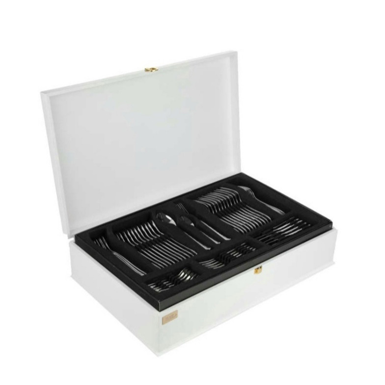 سرویس قاشق و چنگال 86 پارچه ناب استیل مدل felorance PVD