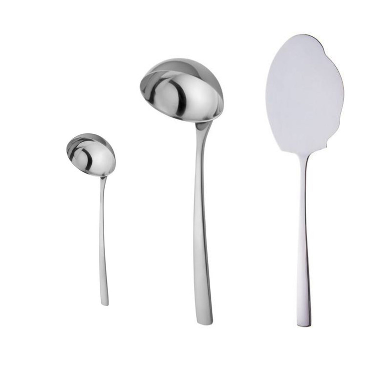 ست کفگیر و ملاقه 3 پارچه ناب استیل مدل فلورانس ست کفگیر و ملاقه 3 پارچه ناب استیل مدل فلورانس