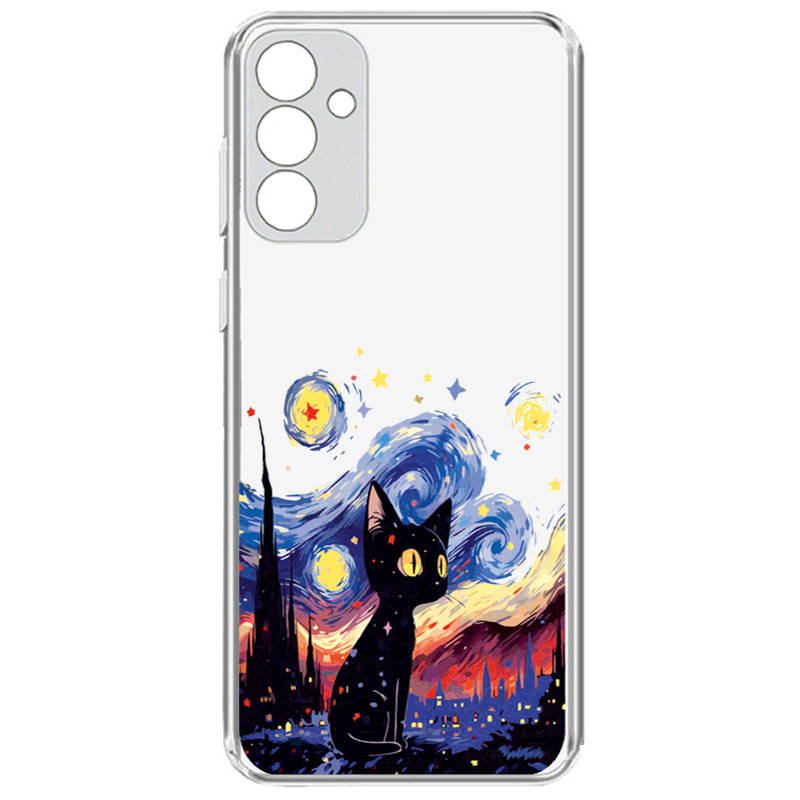 کاور گوشی طرح Black Cat مناسب برای گوشی موبایل سامسونگ Galaxy A35