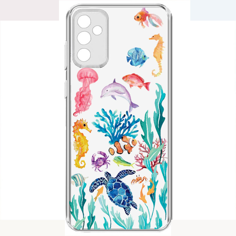 کاور طرح Ocean Eleman مناسب برای گوشی موبایل سامسونگ Galaxy A54