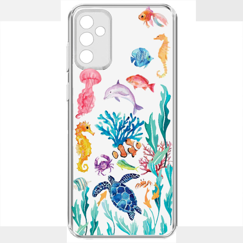 کاور طرح Ocean Eleman مناسب برای گوشی موبایل سامسونگ Galaxy A04