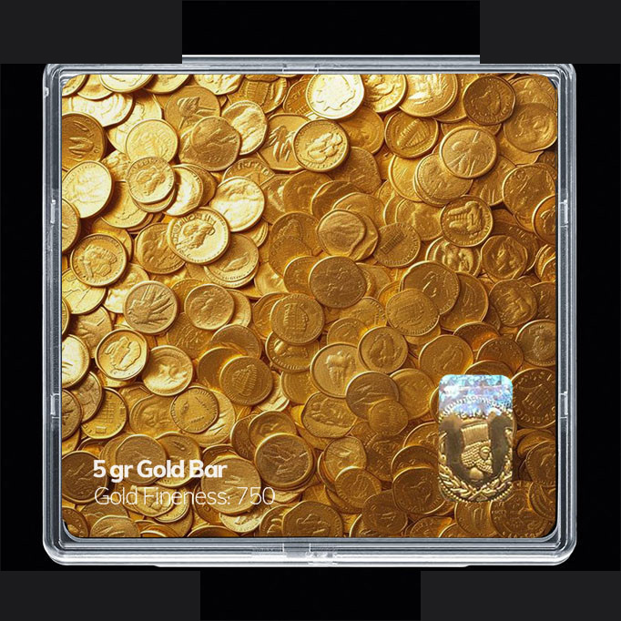 شمش طلا 18 عیار مدوپد مدل سکه کد SG11773