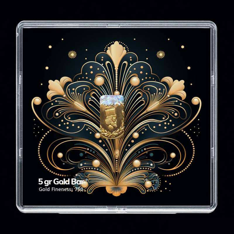 شمش طلا 18 عیار مدوپد مدل مینیاتور کد SG-10195