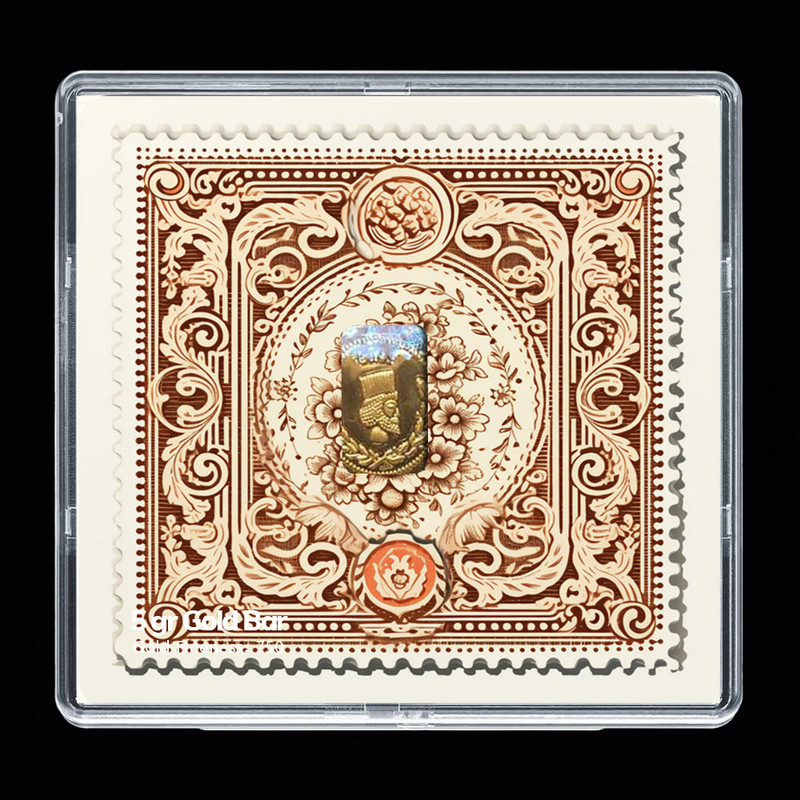 شمش طلا 18 عیار مدوپد مدل تمبر کد SG-10194