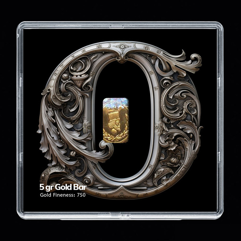 شمش طلا 18 عیار مدوپد مدل عدد 0  کد SG-10186