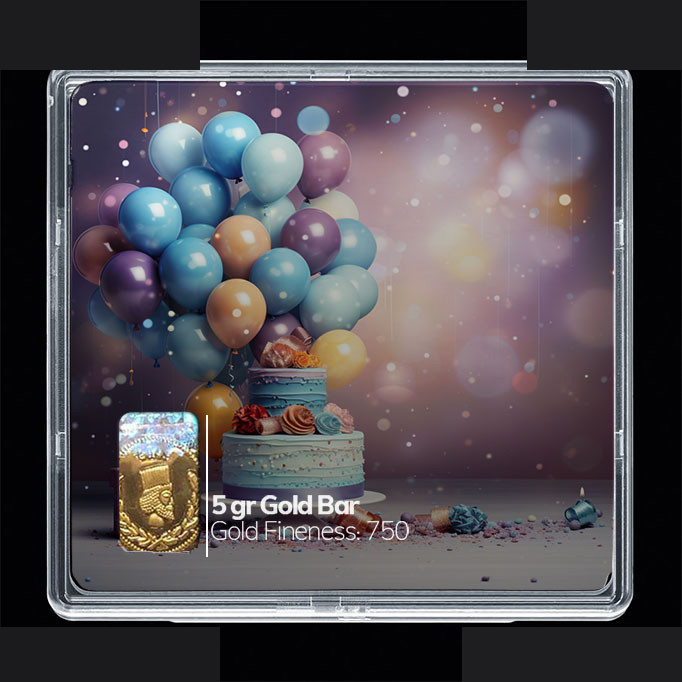 شمش طلا 18 عیار مدوپد مدل کیک تولد کد SG10631 شمش طلا 18 عیار مدوپد مدل کیک تولد کد SG10631