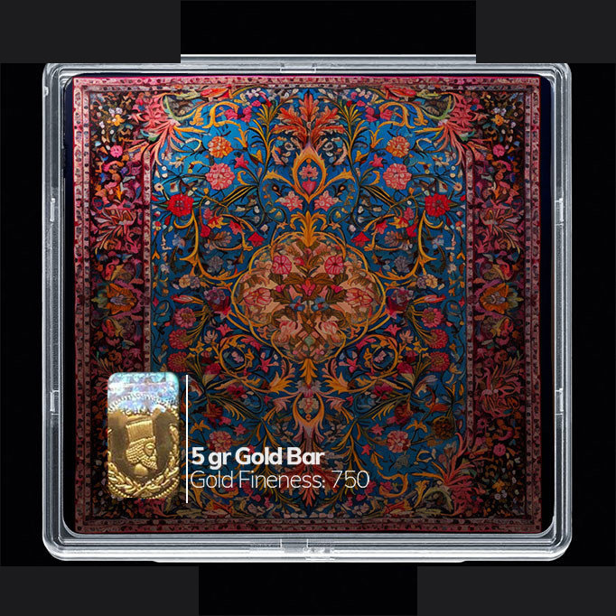 شمش طلا 18 عیار مدوپد مدل مینیاتور کد SG10649