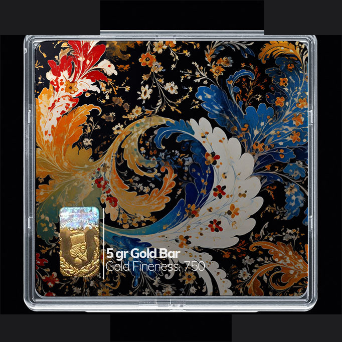 شمش طلا 18 عیار مدوپد مدل مینیاتور کد SG10702