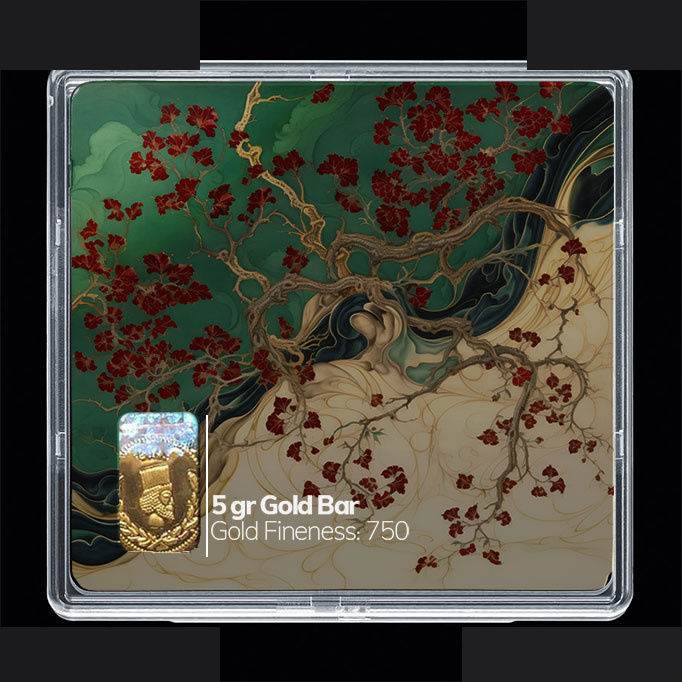 شمش طلا 18 عیار مدوپد مدل مینیاتور کد SG10724