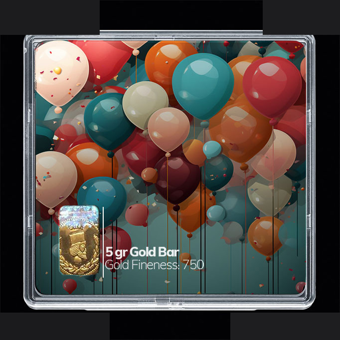 شمش طلا 18 عیار مدوپد مدل بادکنک کد SG10768 شمش طلا 18 عیار مدوپد مدل بادکنک کد SG10768