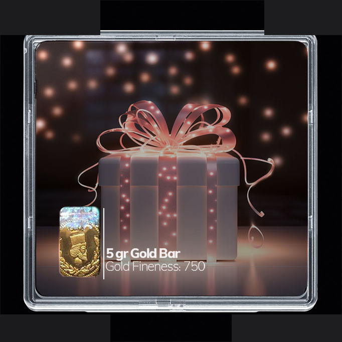 شمش طلا 18 عیار مدوپد مدل کادو کد SG10773