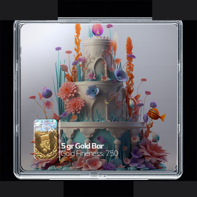 شمش طلا 18 عیار مدوپد مدل کیک تولد کد SG10779 شمش طلا 18 عیار مدوپد مدل کیک تولد کد SG10779