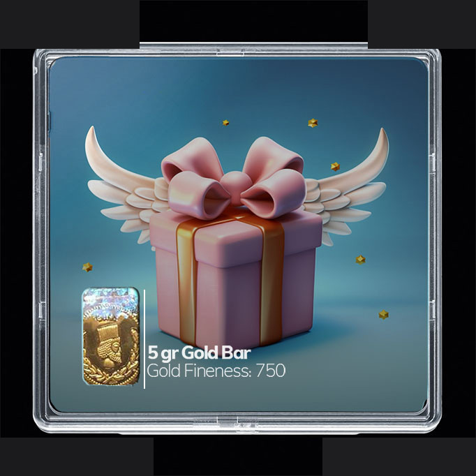 شمش طلا 18 عیار مدوپد مدل کادو کد SG10781