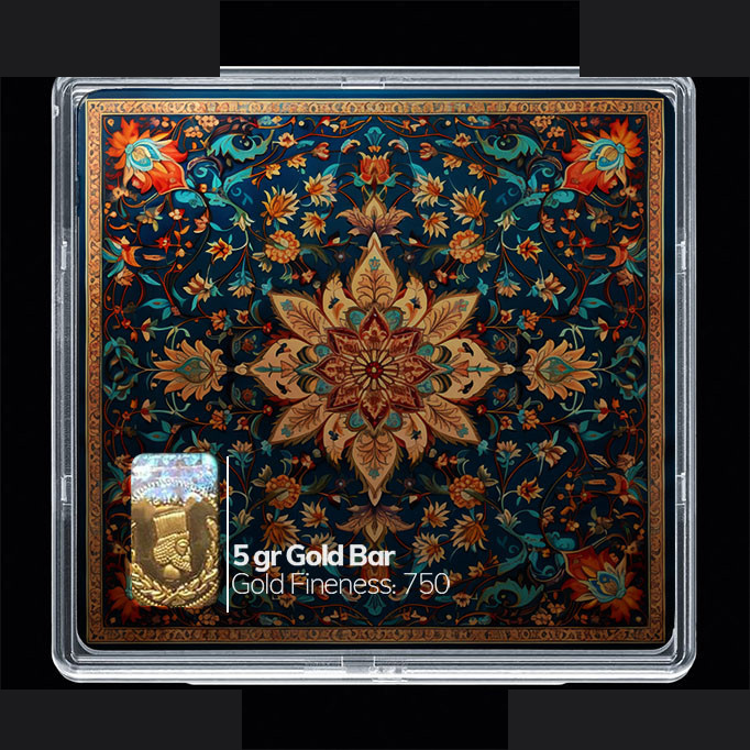 شمش طلا 18 عیار مدوپد مدل مینیاتور کد SG10791