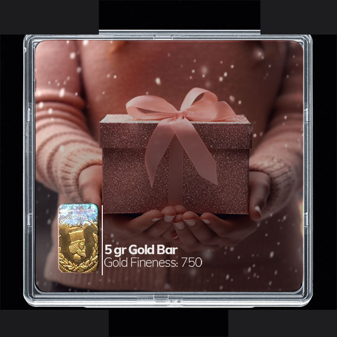 شمش طلا 18 عیار مدوپد مدل کادو کد SG10801