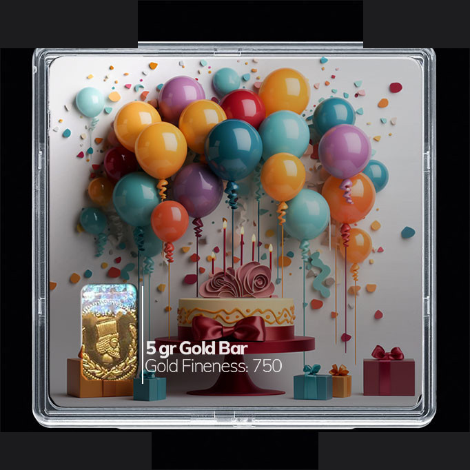 شمش طلا 18 عیار مدوپد مدل کیک کد SG10822