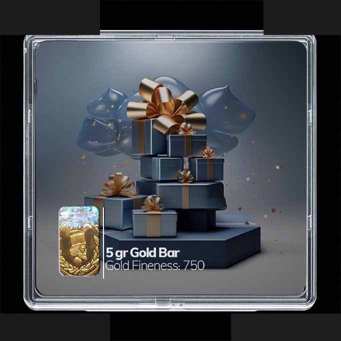 شمش طلا 18 عیار مدوپد مدل کادو کد SG10862