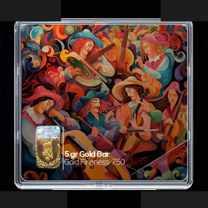 شمش طلا 18 عیار مدوپد مدل ویولن کد SG10865 شمش طلا 18 عیار مدوپد مدل ویولن کد SG10865