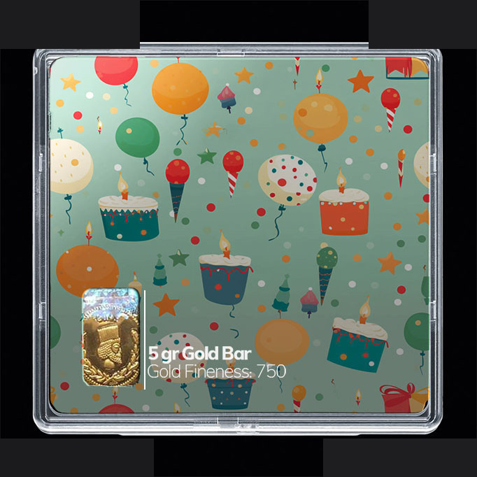 شمش طلا 18 عیار مدوپد مدل کیک کارتونی کد SG10877 شمش طلا 18 عیار مدوپد مدل کیک کارتونی کد SG10877