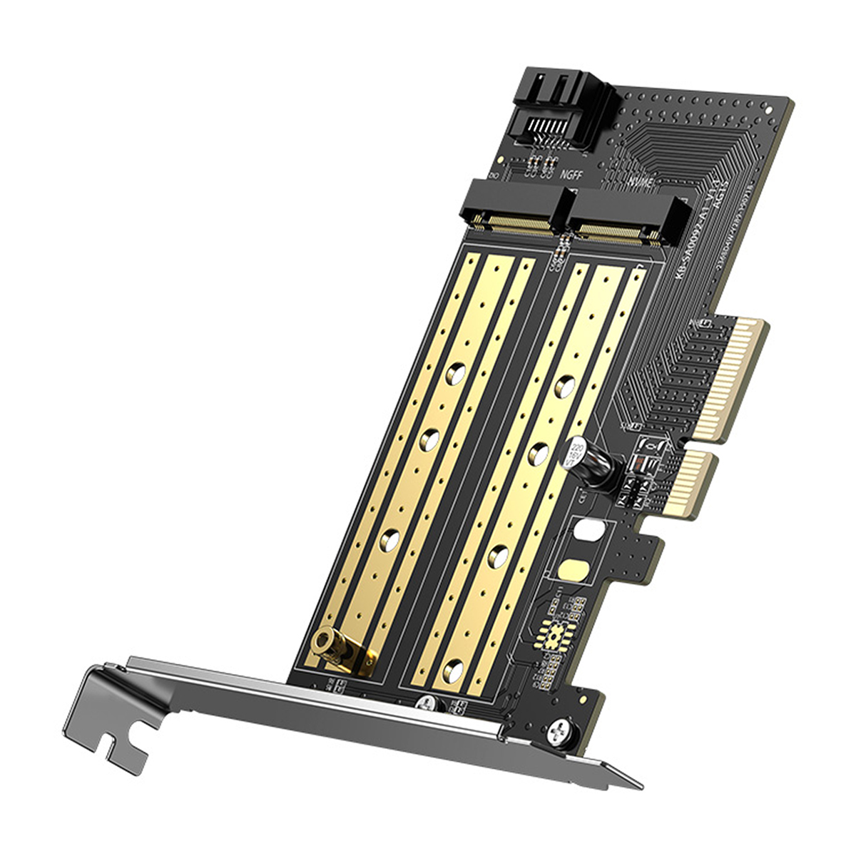 تبدیل M.2 M-Key+M.2 B-Key به PCle 3.0 4X یوگرین CM302 مدل 70504