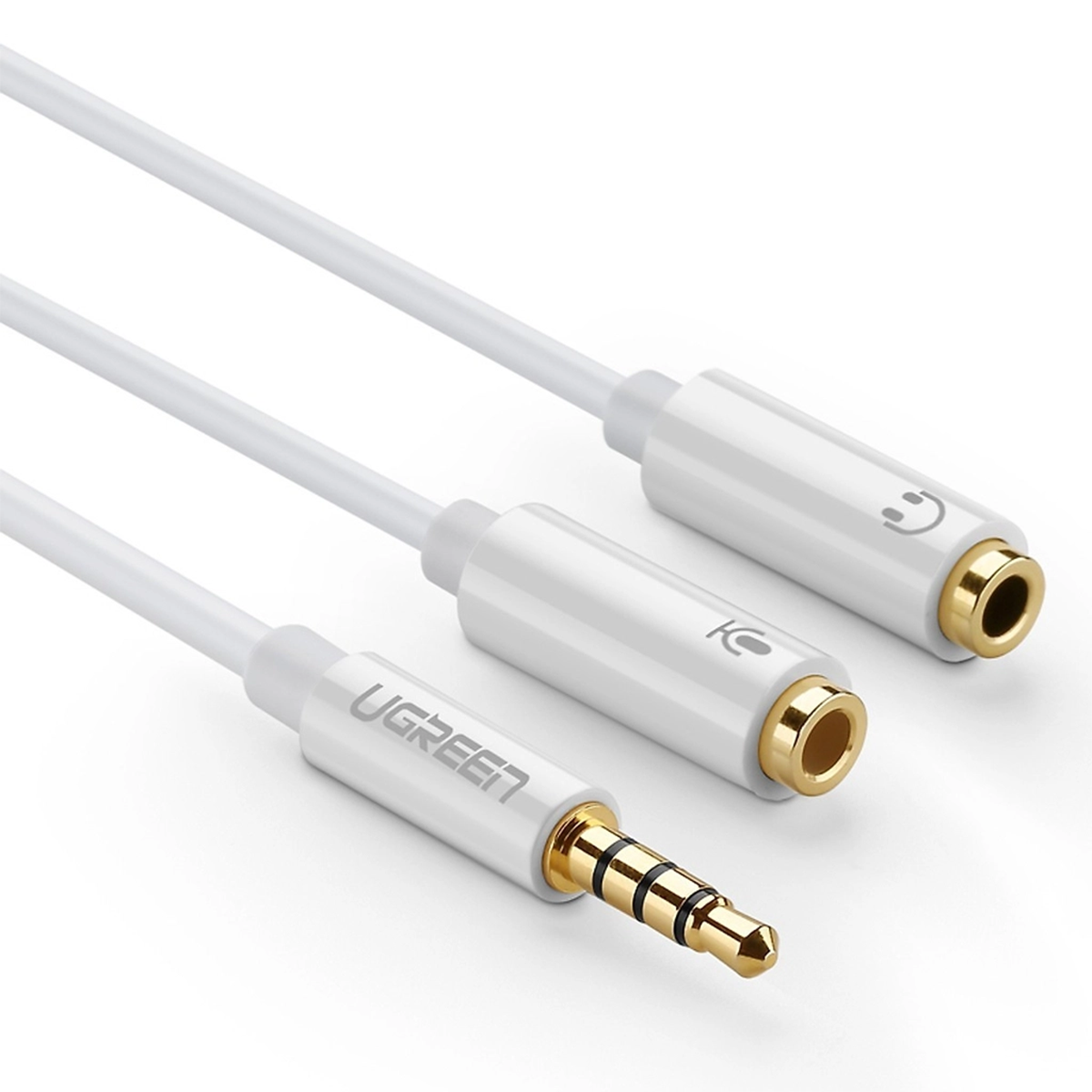 کابل AUX یوگرین AV141 مدل 10789 با تبدیل 1 به 2 