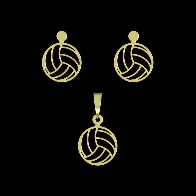 نیم ست طلا 18 عیار زنانه مدوپد مدل توپ بسکتبال کد NA11222 نیم ست طلا 18 عیار زنانه مدوپد مدل توپ بسکتبال کد NA11222