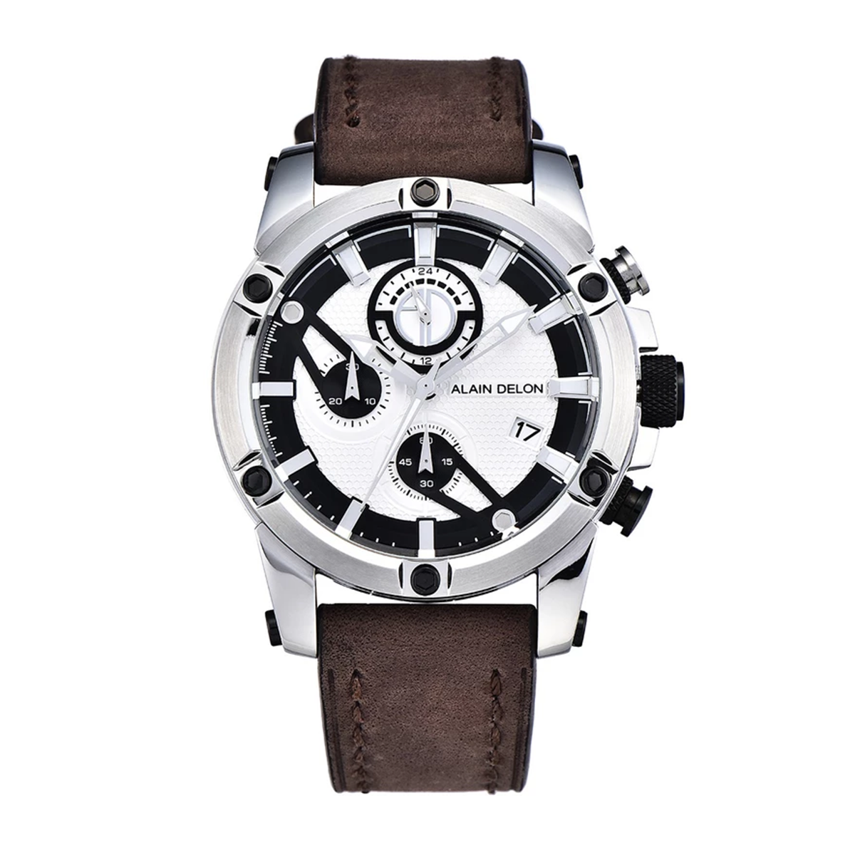 ساعت عقربه ای آلن دلون مردانه AD390-1312C-نقرهای ساعت عقربه ای آلن دلون مردانه AD390-1312C-نقرهای