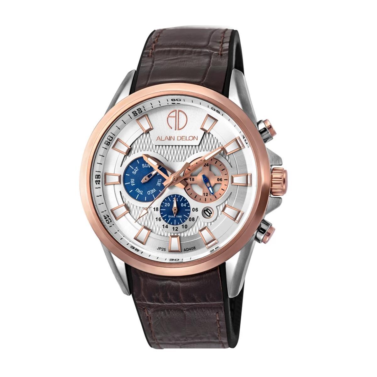 ساعت عقربه ای آلن دلون مردانه AD408-1312-نقره‌ای