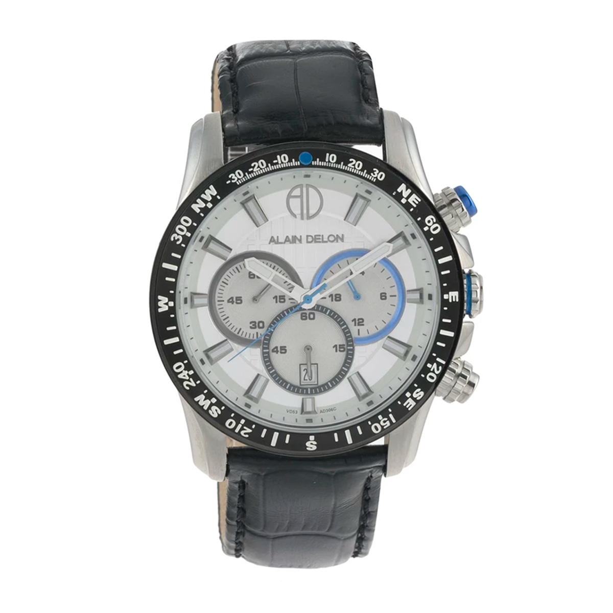 ساعت عقربه ای آلن دلون مردانه AD306-1312-نقره‌ای