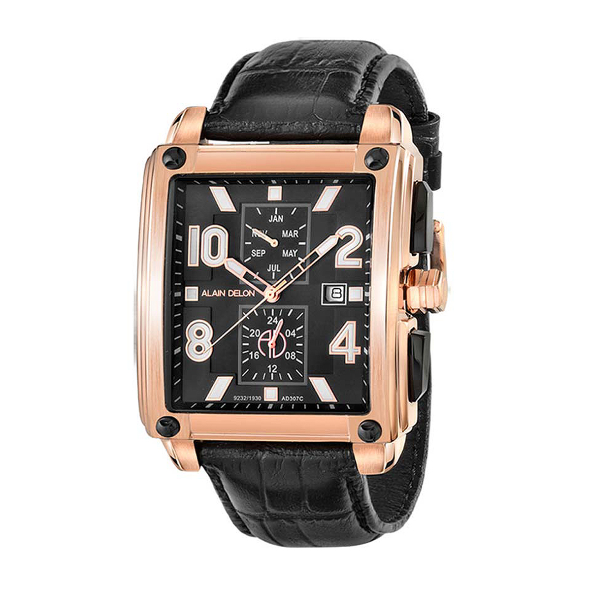 ساعت عقربه ای آلن دلون مردانه AD307-1535C-طلایی
