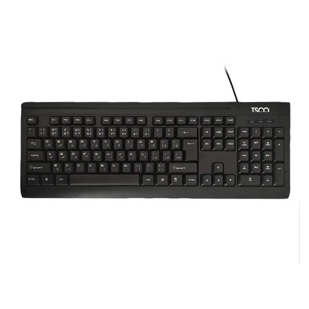 کیبورد با سیم تسکو مدل TK 8015-مشکی