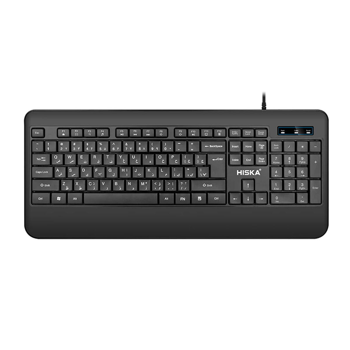 کیبورد با سیم هیسکا مدل HX-KE205-مشکی