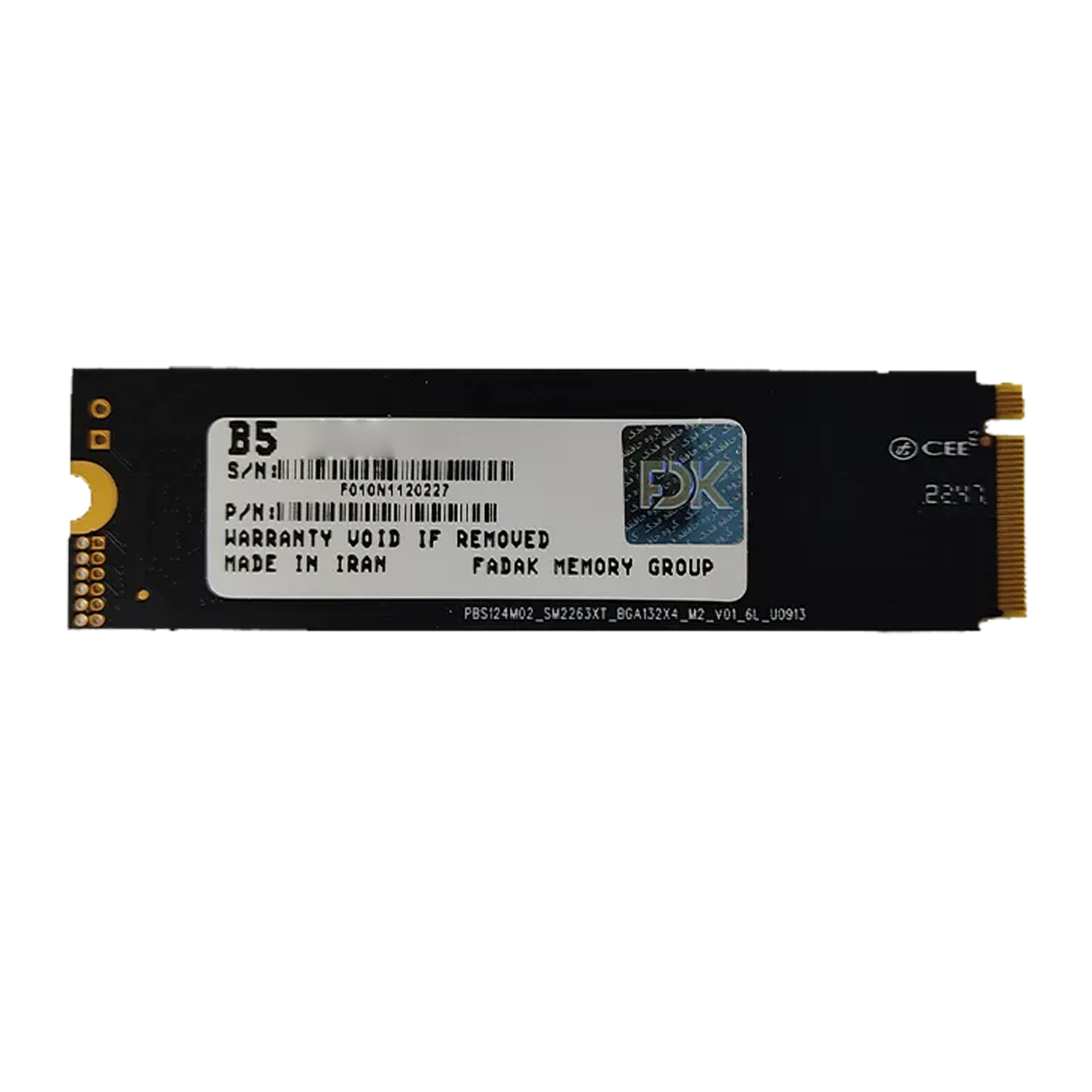هارد اس اس دی اینترنال فدک مدل FDK B5 SERIES M.2 ظرفیت 128 گیگابایت