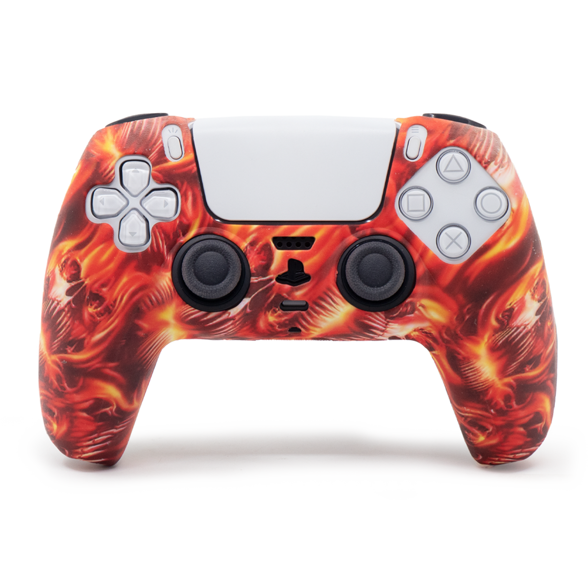 روکش دسته PS5 مدل اسکلت آتشین