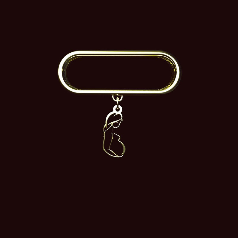 آویز ساعت طلا 18 عیار زنانه مدوپد مدل مادر کد SM1-1028