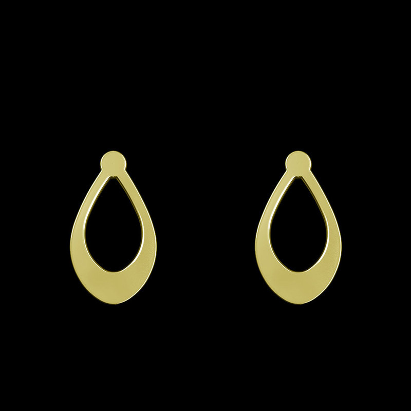 گوشواره طلا 18 عیار زنانه مدوپد مدل اشک کد GA1-10306