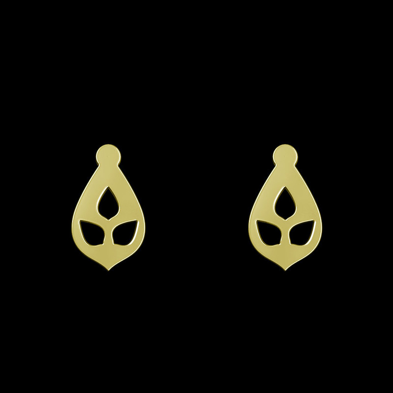 گوشواره طلا 18 عیار زنانه مدوپد مدل اشک کد GA1-10959