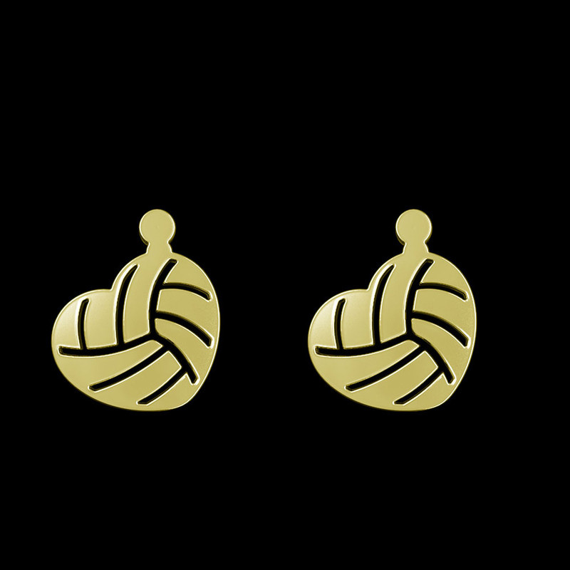 گوشواره طلا 18 عیار زنانه مدوپد مدل قلب کد GA1-11217