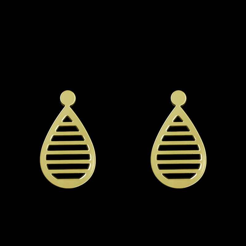 گوشواره طلا 18 عیار زنانه مدوپد مدل اشک کد GA1-11231