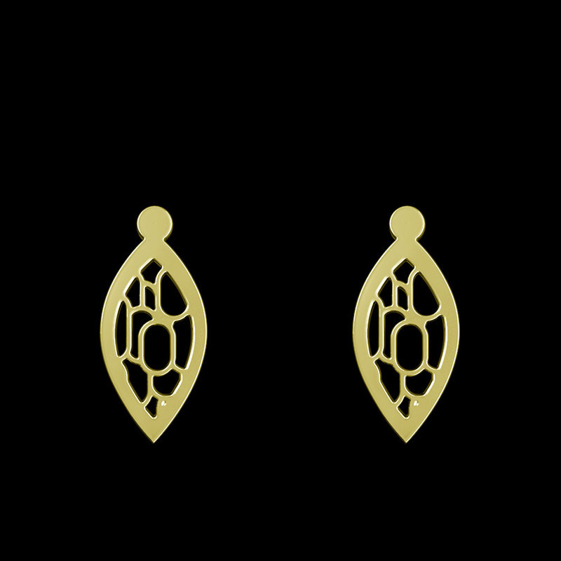 گوشواره طلا 18 عیار زنانه مدوپد مدل اشک کد GA1-11311