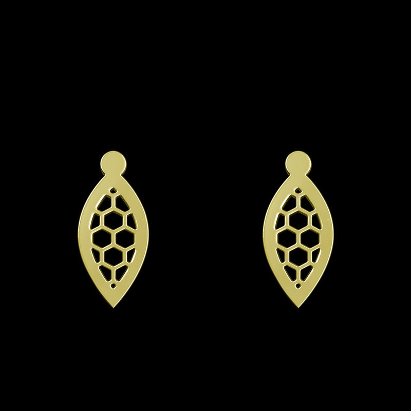 گوشواره طلا 18 عیار زنانه مدوپد مدل اشک کد GA1-11325