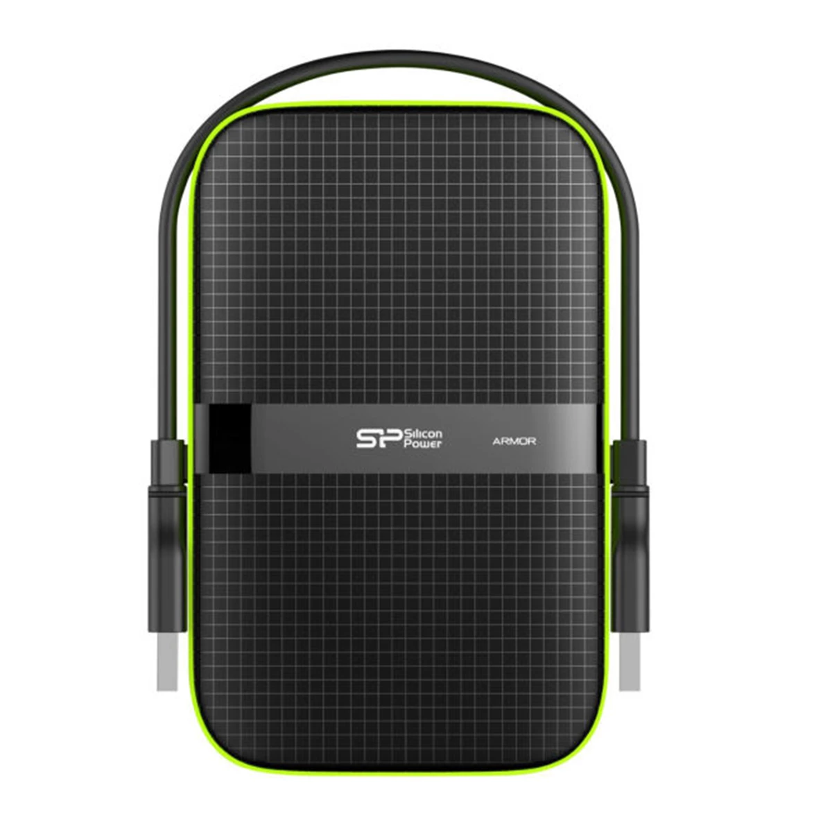 هارد اکسترنال سیلیکون پاور مدل Armor A60 ظرفیت 2 ترابایت-مشکی سبز