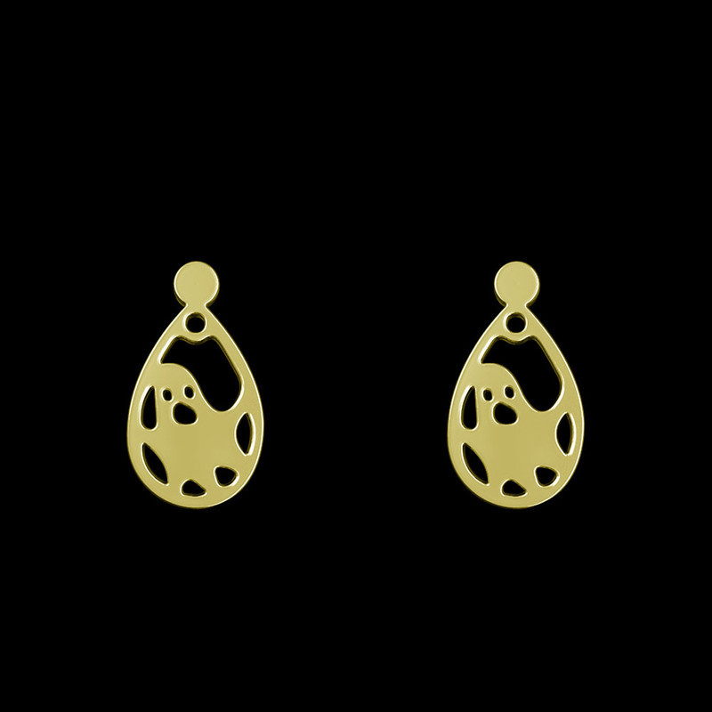 گوشواره طلا 18 عیار زنانه مدوپد مدل روح کد GA1-11630