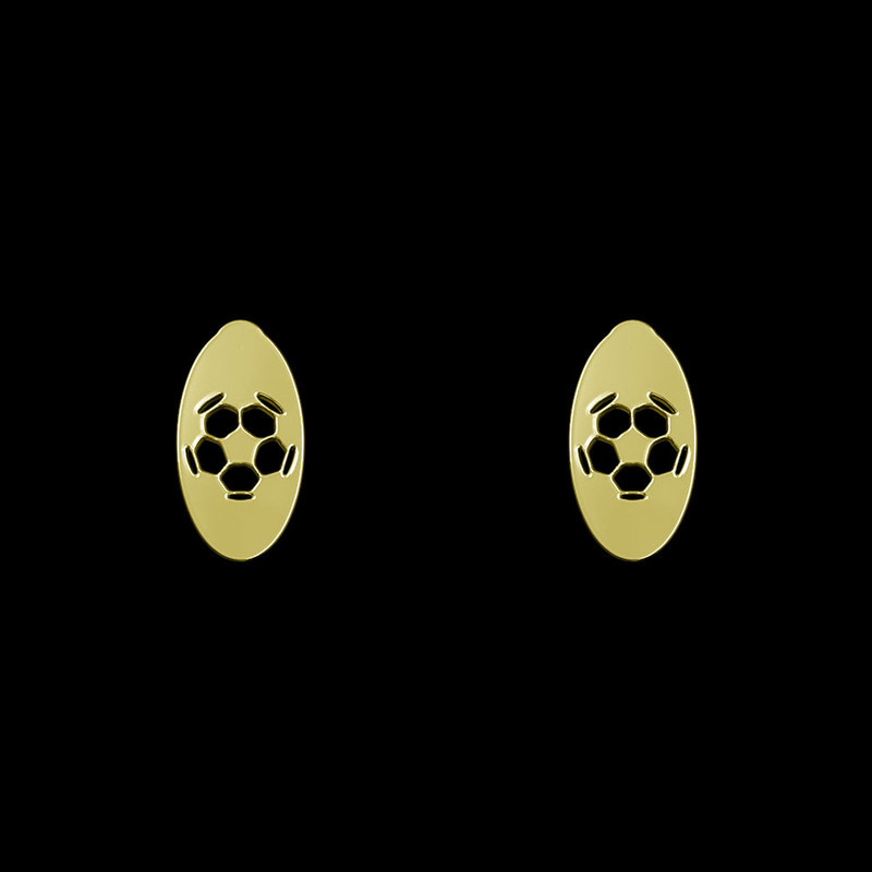گوشواره طلا 18 عیار زنانه مدوپد مدل توپ فوتبال کد GA1-11864