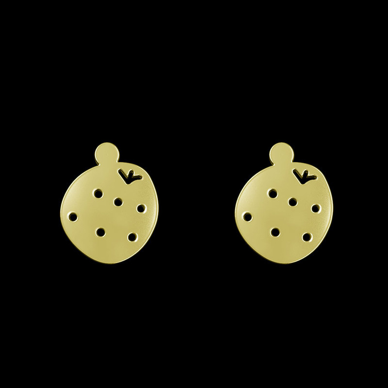 گوشواره طلا 18 عیار زنانه مدوپد مدل دایره کد GA1-12073